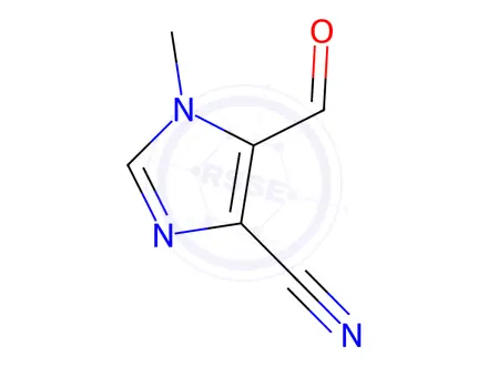 Chemical structure of 5-Formyl-1-methyl-1H-imidazole-4-carbonitrile