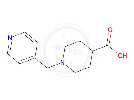 Chemical structure of 1-(4-Pyridinylmethyl)piperidine-4-carboxylic acid