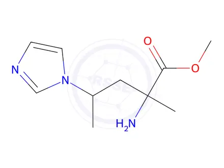 Chemical structure of Methyl 2-amino-4-(1h-imidazol-1-yl)-2-methylpentanoate