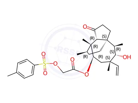 Chemical structure of 22-O-Tosylpleuromutilin