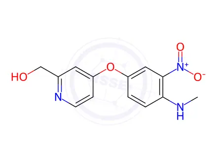 Chemical structure of (4-(4-(Methylamino)-3-nitrophenoxy)pyridin-2-yl)methanol