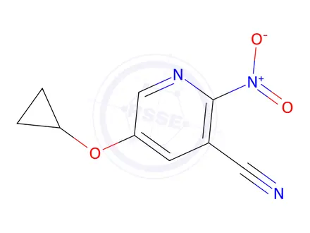 Chemical structure of 5-Cyclopropoxy-2-nitronicotinonitrile