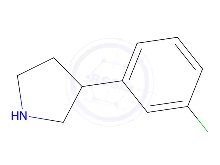Chemical structure of (R)-3-(3-chlorophenyl)pyrrolidine