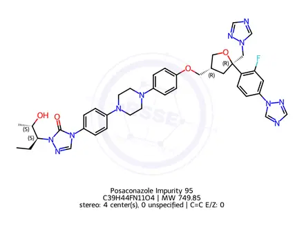Chemical structure of Posaconazole Impurity 495