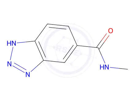Chemical structure of N-methyl-1H-1,2,3-benzotriazole-5-carboxamide