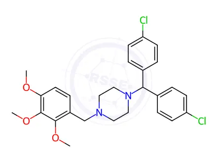 Chemical structure of Lomerizine Impurity 34