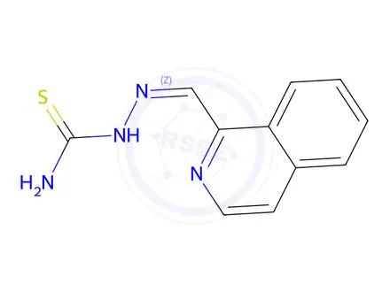Chemical structure of 2-(Isoquinolin-1-ylmethylene)hydrazinecarbothioamide