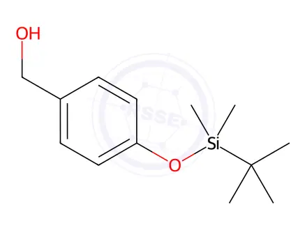 Chemical structure of 4-(Tert-Butyldimethylsiloxy)benzyl Alcohol