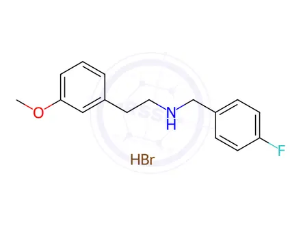 Chemical structure of N-(4-Fluorobenzyl)-2-(3-methoxyphenyl)ethanamine hydrobromide