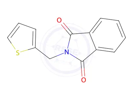 Chemical structure of 2-(thiophen-2-ylmethyl)isoindoline-1,3-dione