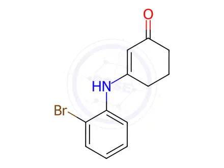 Chemical structure of 3-((2-Bromophenyl)amino)cyclohex-2-en-1-one