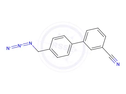 Chemical structure of 4`-(Azidomethyl)-[1,1`-biphenyl]-3-carbonitrile