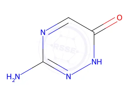Chemical structure of 3-amino-1,2,4-triazin-6(1H)-one