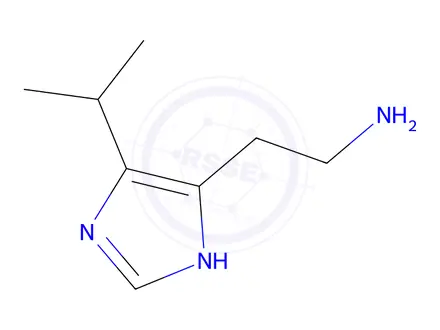 Chemical structure of 2-(4-Isopropyl-1H-imidazol-5-yl)ethanamine