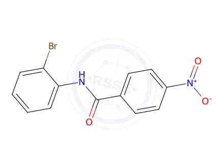 Chemical structure of N-(2-bromophenyl)-4-nitrobenzamide