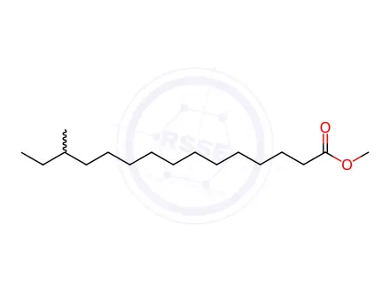 Chemical structure of 13-methylpentadecanoic acid methyl ester