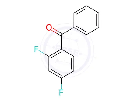 Chemical structure of 2,4-Difluorobenzophenone
