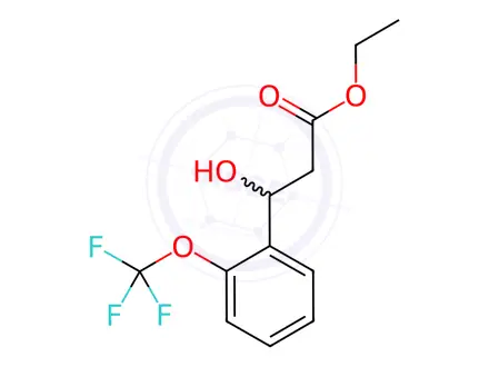 Chemical structure of Ethyl 3-hydroxy-3-(2-(trifluoromethoxy)phenyl)propanoate