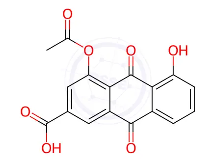 Chemical structure of Diacerein EP Impurity E