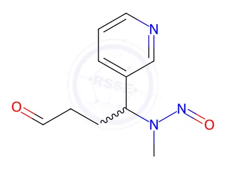 Chemical structure of 4-(methylnitrosamino)-4-(3-pyridyl)butanal