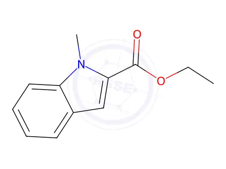 Chemical structure of 2-(Ethoxycarbonyl)-N-methylindole