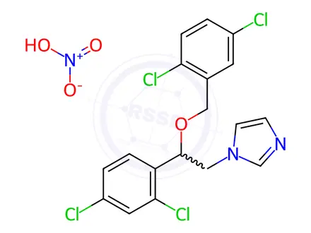 Chemical structure of 2,5-Dichloro Miconazole Nitrate