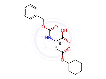 Chemical structure of Z-Asp(ochx)-OH