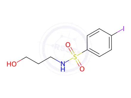 Chemical structure of n-(3-Hydroxypropyl)-4-iodobenzenesulfonamide