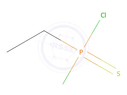 Chemical structure of dichloro(ethyl)-$l^{5}-phosphanethione