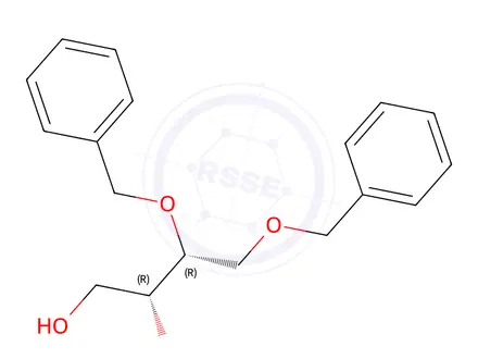 Chemical structure of (2R,3R)-3,4-bis(phenylmethoxy)1,2-Butanediol