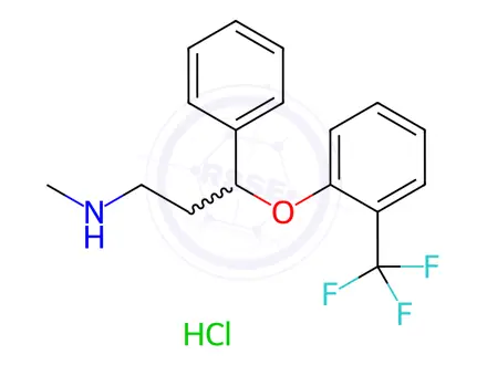 Chemical structure of Fluoxetine Impurity 1(Hydrochloride)