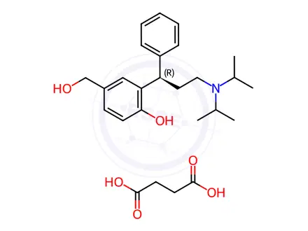 Chemical structure of 5-Hydroxymethyl Tolterodine Succinate