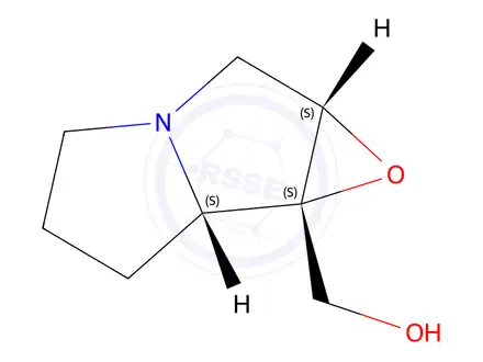 Chemical structure of (1S,2β,7aα)-1,2-Epoxyhexahydro-1H-pyrrolizine-1-methanol