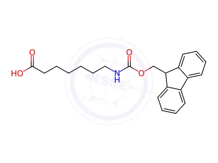 Chemical structure of Fmoc-7-aminoheptanoic acid