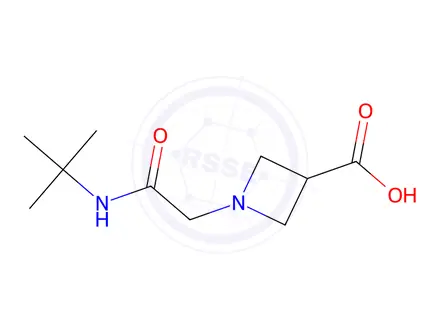 Chemical structure of 1-[(tert-butylcarbamoyl)methyl]azetidine-3-carboxylic acid