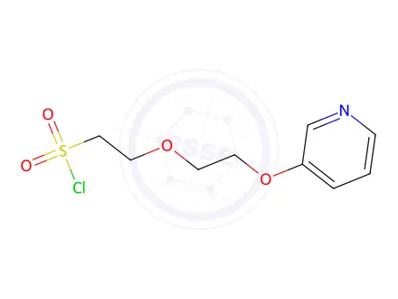 Chemical structure of 2-(2-(Pyridin-3-yloxy)ethoxy)ethane-1-sulfonyl chloride