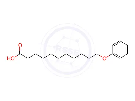 Chemical structure of 11-Phenoxyundecanoic Acid