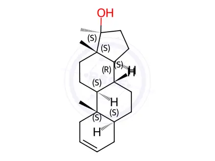 Chemical structure of desoxymethyltestosterone