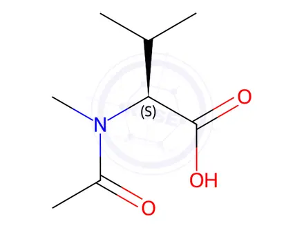 Chemical structure of Valine, N-acetyl-N-methyl-