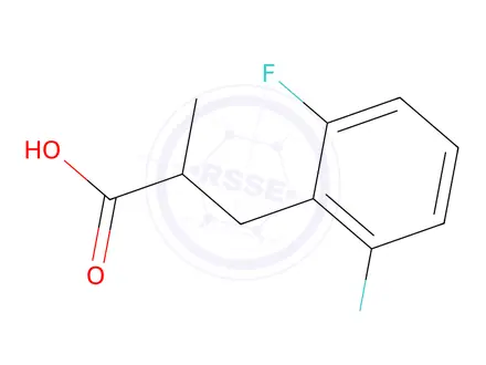 Chemical structure of 3-(2,6-Difluorophenyl)-2-methylpropanoic acid