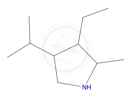 Chemical structure of 3-Ethyl-4-isopropyl-2-methylpyrrolidine