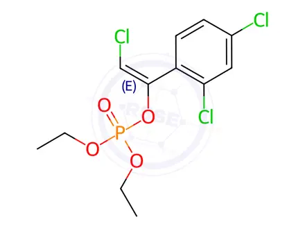 Chemical structure of Chlorfenvinphos Impurity 4 ((E)-Chlorfenvinphos)
