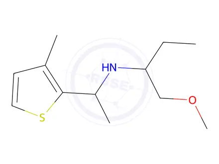 Chemical structure of 1-Methoxy-N-(1-(3-methylthiophen-2-yl)ethyl)butan-2-amine