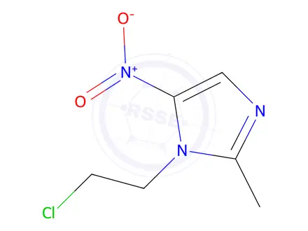 Chemical structure of 1-(2-Chloroethyl)-2-methyl-5-nitroimidazole