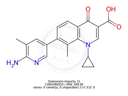 Chemical structure of Ozenoxacin Impurity 108