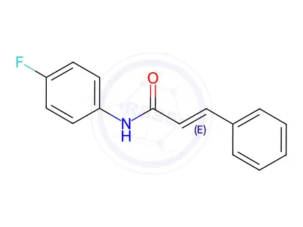 Chemical structure of N-(4-Fluorophenyl)-3-phenylacrylamide