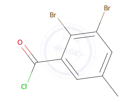 Chemical structure of 2,3-dibromo-5-methyl-benzoyl chloride