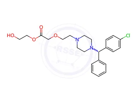 Chemical structure of Cetirizine Polyethylene Glycol(PEG)Ester