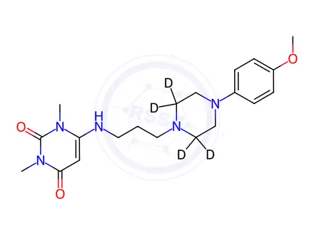 Chemical structure of 2-Demethoxy-4-methoxy Urapidil-d4