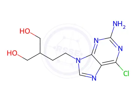 Chemical structure of Famciclovir Impurity 1